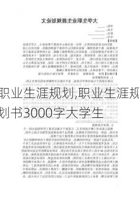 职业生涯规划,职业生涯规划书3000字大学生