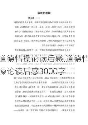 道德情操论读后感,道德情操论读后感3000字