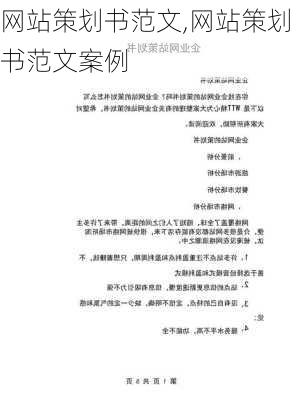 网站策划书范文,网站策划书范文案例