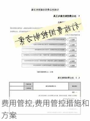 费用管控,费用管控措施和方案