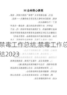 禁毒工作总结,禁毒工作总结2023