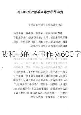 我和书的故事作文600字,