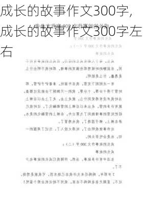 成长的故事作文300字,成长的故事作文300字左右