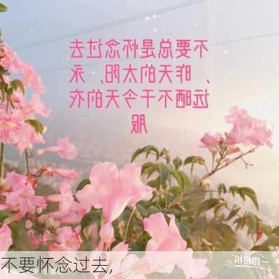 不要怀念过去,