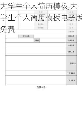 大学生个人简历模板,大学生个人简历模板电子版免费