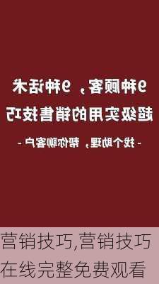 营销技巧,营销技巧在线完整免费观看