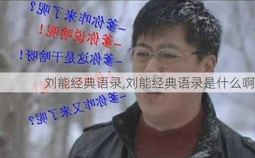 刘能经典语录,刘能经典语录是什么啊