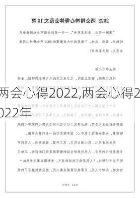 两会心得2022,两会心得2022年