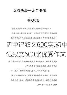 初中记叙文600字,初中记叙文600字优秀作文