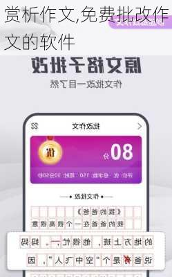 赏析作文,免费批改作文的软件