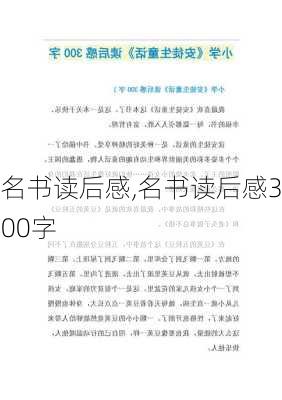 名书读后感,名书读后感300字