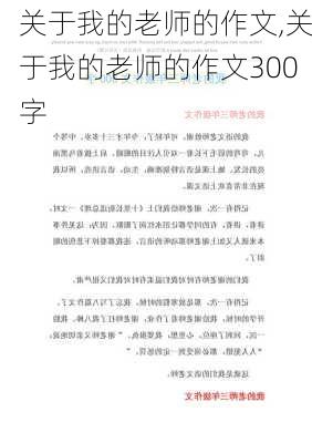 关于我的老师的作文,关于我的老师的作文300字