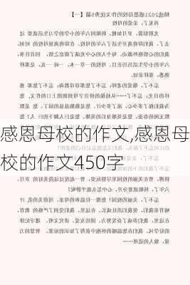 感恩母校的作文,感恩母校的作文450字