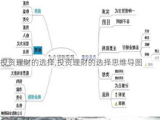 投资理财的选择,投资理财的选择思维导图