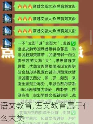 语文教育,语文教育属于什么大类