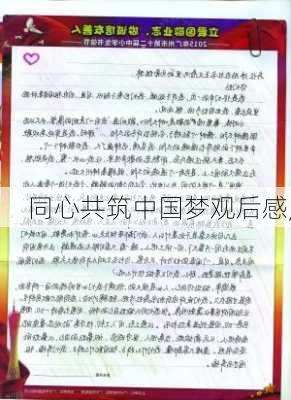 同心共筑中国梦观后感,